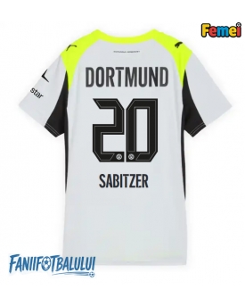Borussia Dortmund Marcel Sabitzer #20 Tricou Fotbal Replică 2025-26 Femei Deplasare